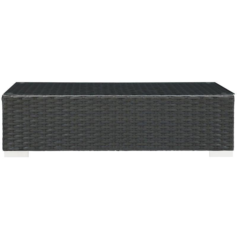 Afuera Living Patio Coffee Table in Chocolate
