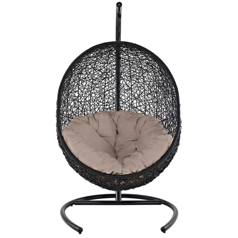 Afuera Living Patio Swing Chair in Beige