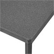 Afuera Living Modern Powder-Coated Aluminum Outdoor Coffee Table in Gray