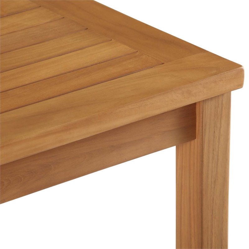 Afuera Living Teak Wood Patio Coffee Table in Natural