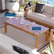 Afuera Living Teak Wood Patio Coffee Table in Natural