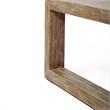 Afuera Living Light Solid Eucalyptus Outdoor Patio Coffee Table with Teak Finish