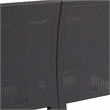 Afuera Living Wicker Patio Loveseat in Dark Gray