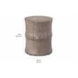 Afuera Living  Modern Concrete Accent Table in Slate Gray