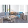 Afuera Living  Modern Concrete Accent Table in Slate Gray