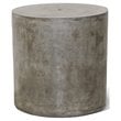 Afuera Living  Modern Concrete Accent Table in Slate Gray