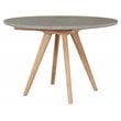 Afuera Living  Modern Wood and Concrete Dining Table in Slate Gray