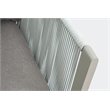 Afuera Living  Modern Aluminum 3-Seat Sofa in Light Gray