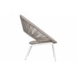 Afuera Living  Modern Aluminum Lounge Chair in Coconut White