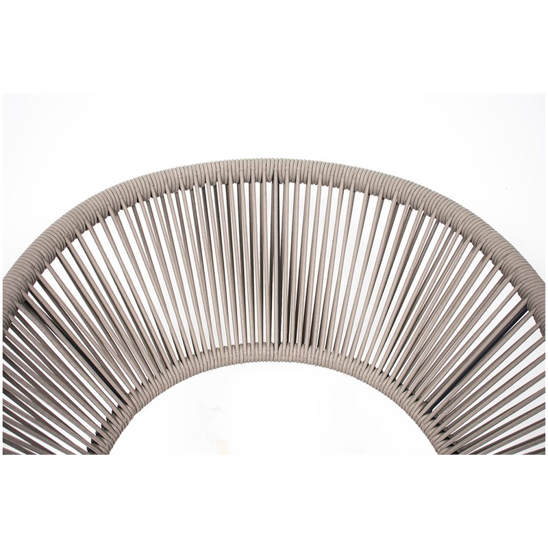 Afuera Living  Modern Aluminum Lounge Chair in Coconut White