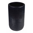 Afuera Living  Modern Ceramic 2-Piece Textured Planters in Black
