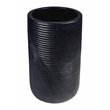 Afuera Living  Modern Ceramic 2-Piece Textured Planters in Black