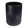 Afuera Living  Modern Ceramic 2-Piece Textured Planters in Black