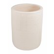 Afuera Living  Modern Ceramic 2-Piece Textured Planters in Cream