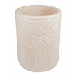 Afuera Living  Modern Ceramic 2-Piece Textured Planters in Cream