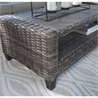 Afuera Living Contemporary 4 Piece Outdoor Sofa Set in Gray Fabric
