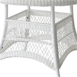 Afuera Living Traditional Wicker / Rattan Round Dining Table in White
