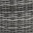 Afuera Living Contemporary Wicker Patio Storage Sectional in Gray