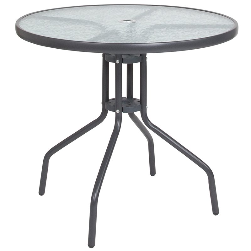 Afuera Living Contemporary 6 Piece Patio Dining Set with Umbrella