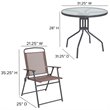 Afuera Living Contemporary 6 Piece Patio Dining Set with Umbrella