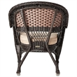 Afuera Living Wicker / Rattan Rocker Chair in Tan/Espresso (Set of 2)
