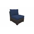 Afuera Living 7 Piece Outdoor Wicker Patio Furniture Set 07a in Navy
