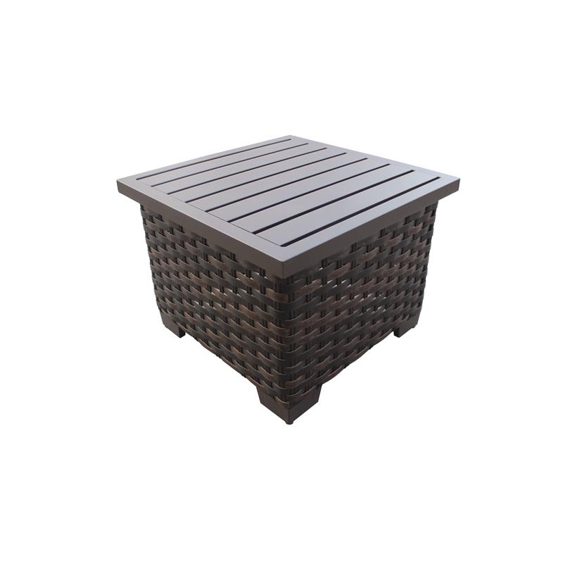 Afuera Living 7 Piece Outdoor Wicker Patio Furniture Set 07a in Navy