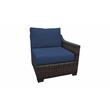 Afuera Living 7 Piece Outdoor Wicker Patio Furniture Set 07a in Navy