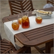 Afuera Living 5-Piece Extendable Outdoor Patio Dining Set in Dark Brown