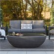 Afuera Living Contemporary Large Oval Steel Lid in Black