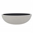Afuera Living Contemporary Large Oval Steel Lid in Black