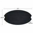 Afuera Living Contemporary Large Oval Steel Lid in Black