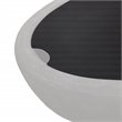 Afuera Living Contemporary Large Oval Steel Lid in Black