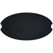 Afuera Living Contemporary Large Oval Steel Lid in Black