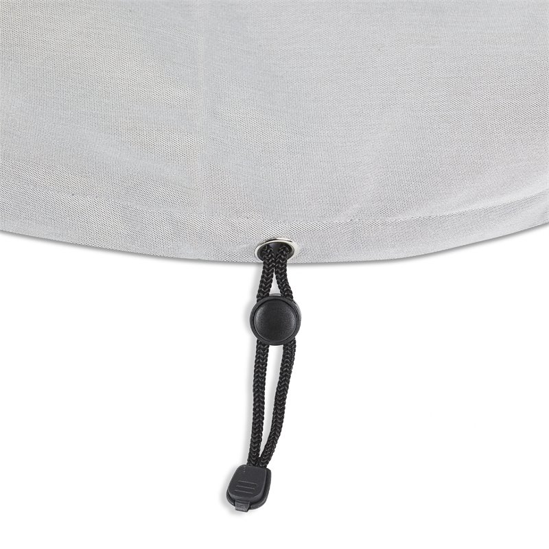 Afuera Living Large Rectangle Fire Table Fabric Protective Cover in Gray