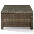 Afuera Living Modern 5 Piece Wicker Patio Sectional Set in Brown and Sand