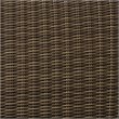 Afuera Living Modern 2 Piece Wicker Patio Sofa Set in Brown and Sangria