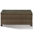 Afuera Living Modern 2 Piece Wicker Patio Sofa Set in Brown and Sand
