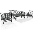 Afuera Living 6-Piece Metal/Fabric Sofa Set in Mist Green/Oil Rubbed Bronze