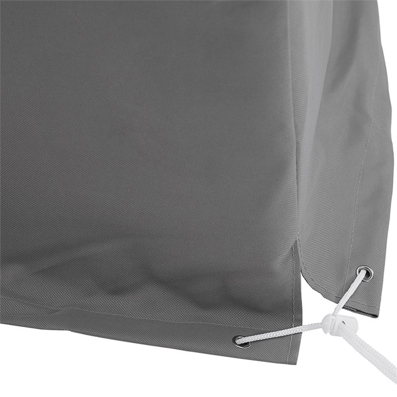 Afuera Living Vinyl Polyester Fabric Patio Sectional Cover in Gray