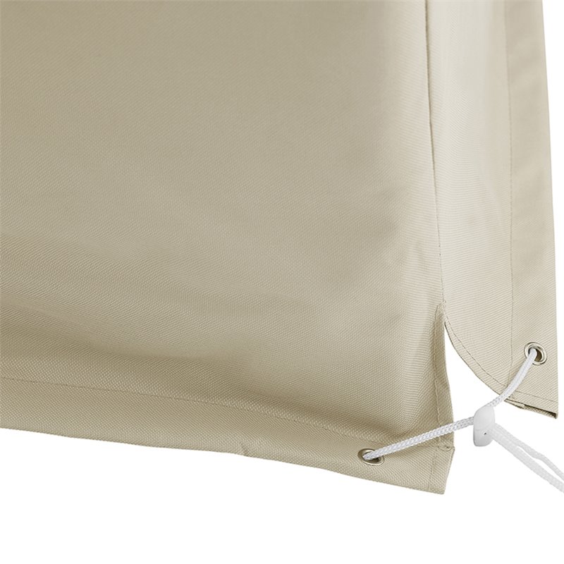 Afuera Living Vinyl Polyester Fabric Patio Sectional Cover in Tan