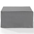 Afuera Living Square Vinyl Polyester Fabric Patio Coffee Table Cover in Gray