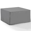 Afuera Living Square Vinyl Polyester Fabric Patio Coffee Table Cover in Gray
