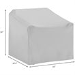 Afuera Living 3-Piece Vinyl/Heavy Gauge Patio Loveseat Cover Set in Gray