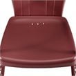 Afuera Living Steel Metal Outdoor Chair in Dark Red Satin (Set of 2)