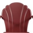 Afuera Living Steel Metal Outdoor Chair in Dark Red Satin (Set of 2)