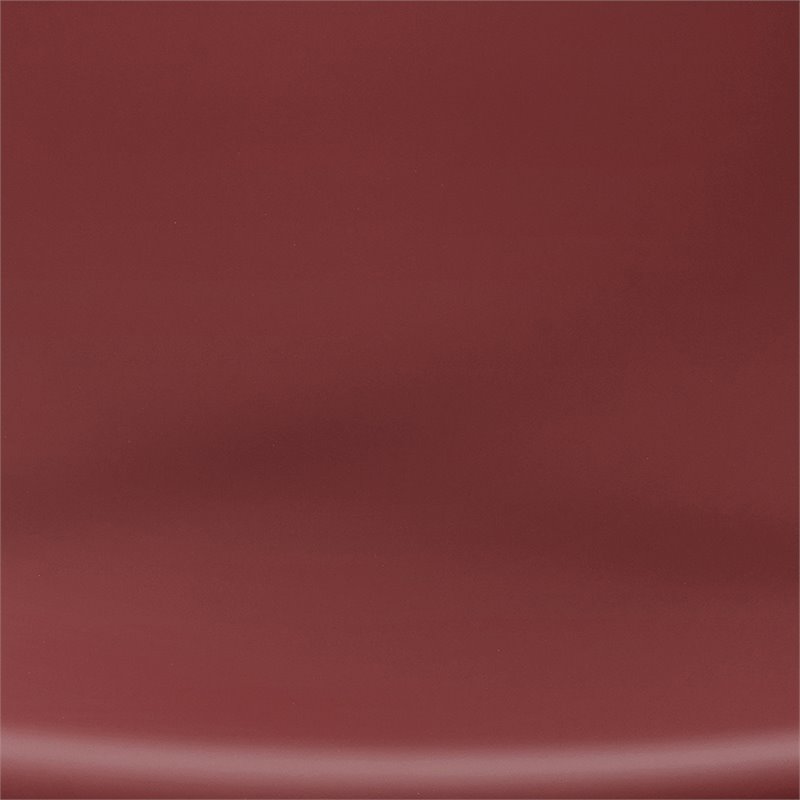 Afuera Living 3-Piece Round Metal Patio Conversation Set in Dark Red Satin