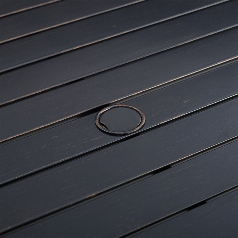 Afuera Living 5-Piece Metal/Polyester Outdoor Dining Set in Mist Green/Bronze