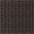Afuera Living Transitional Outdoor Patio Wicker Loveseat in Brown/Cool Blue