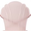Afuera Living 5-Piece Metal Outdoor Dining Set in Pastel Pink/White
